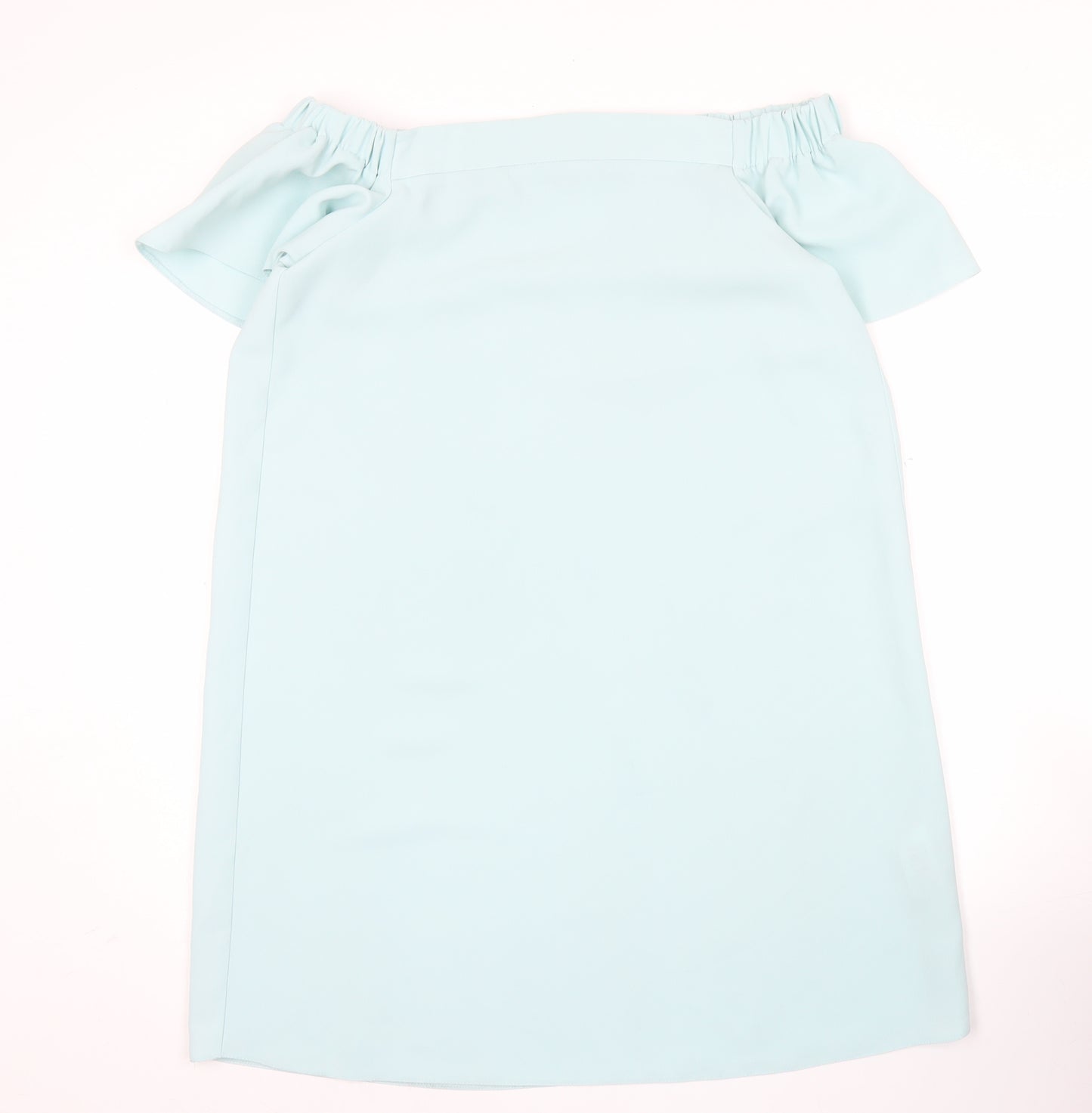Topshop Women’s Blue Off Shoulder Shift Dress Size 12