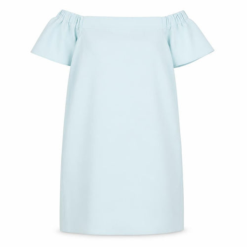 Topshop Women’s Blue Off Shoulder Shift Dress Size 12