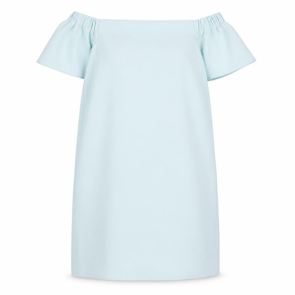 Topshop Women’s Blue Off Shoulder Shift Dress Size 12