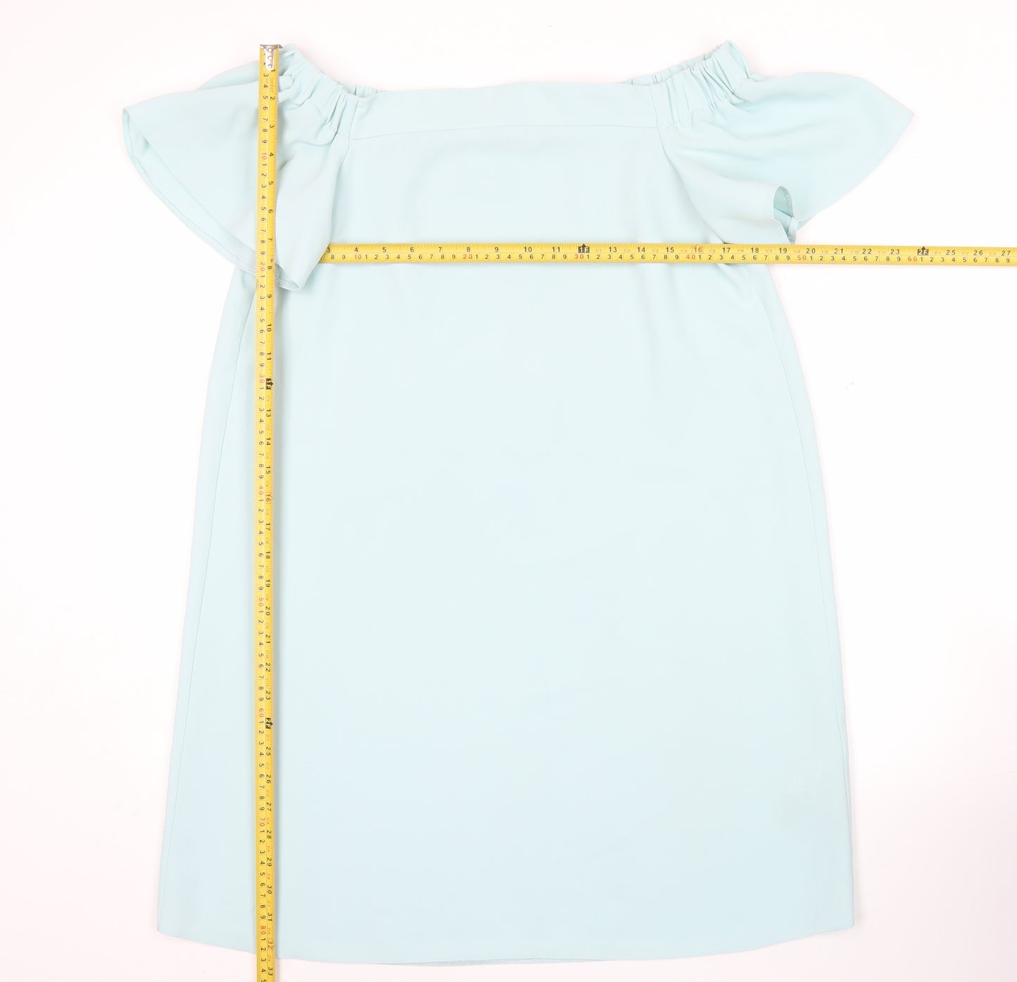 Topshop Women’s Blue Off Shoulder Shift Dress Size 12