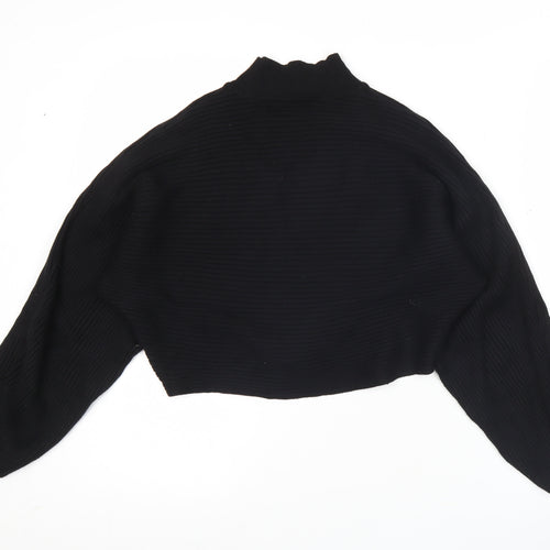 New Look Women’s Black Mock Neck Relaxed Fit Jumper Size S