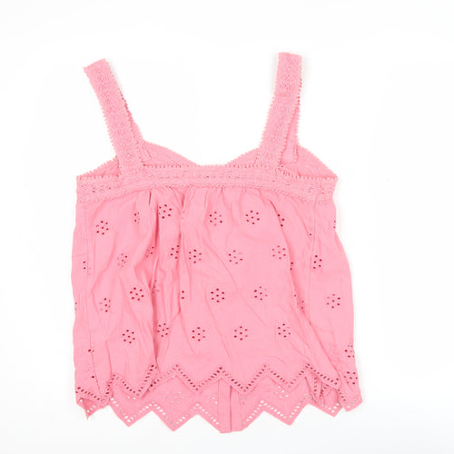 Marks and Spencer Women’s Pink Size 12 Embroidered Camisole Blouse