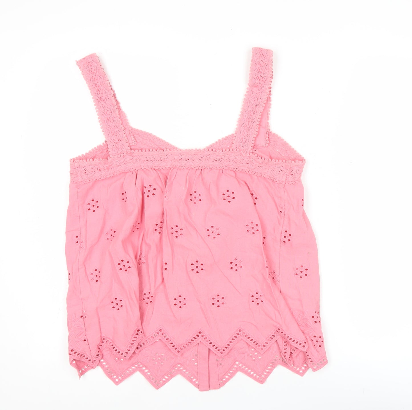 Marks and Spencer Women’s Pink Size 12 Embroidered Camisole Blouse