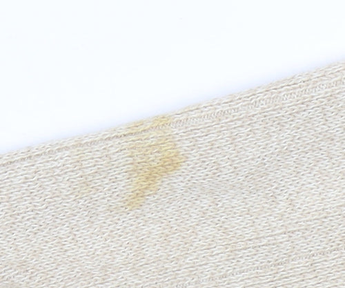 Thomas Nash Men’s Beige Cotton Mock Neck Jumper Size L