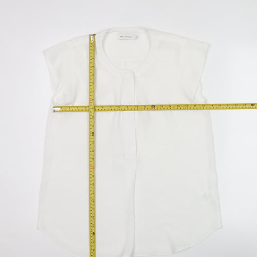 Paraphrase Women’s White Size 12 Blouse Short Sleeve Polyester
