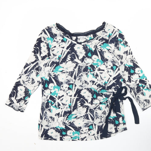 Marks and Spencer Per Una Womens Multicolour Floral Wrap Blouse Size 14