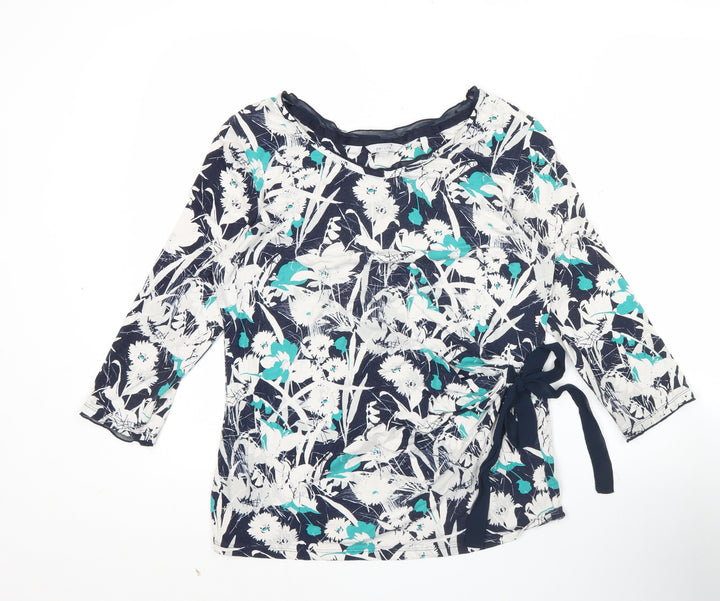Marks and Spencer Per Una Womens Multicolour Floral Wrap Blouse Size 14