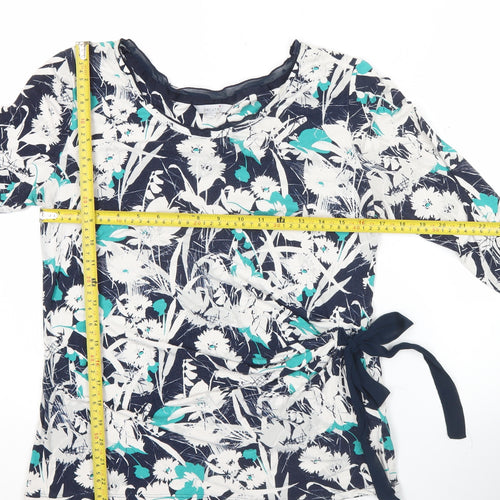 Marks and Spencer Per Una Womens Multicolour Floral Wrap Blouse Size 14