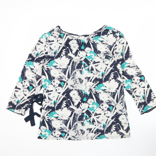 Marks and Spencer Per Una Womens Multicolour Floral Wrap Blouse Size 14