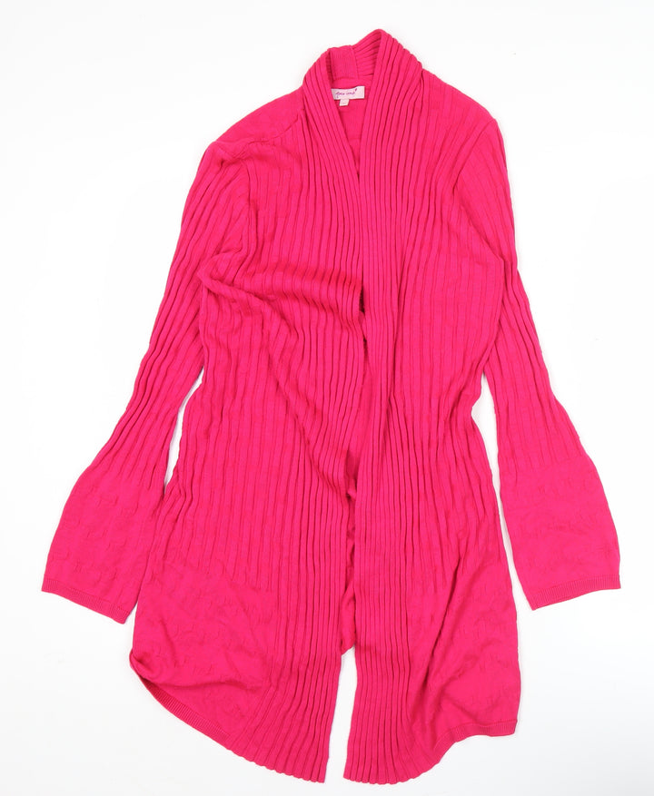 Marks and Spencer Women’s Pink Cardigan Size 12 Acrylic Viscose