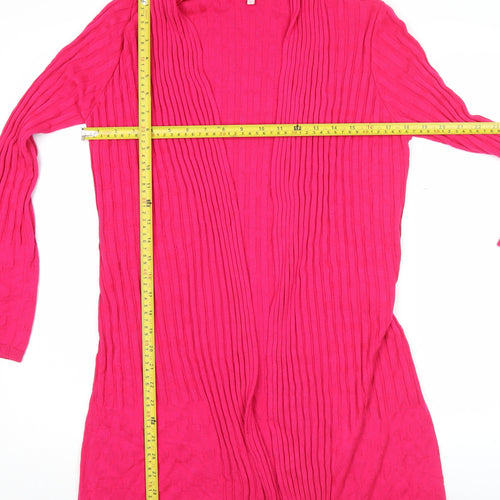 Marks and Spencer Women’s Pink Cardigan Size 12 Acrylic Viscose