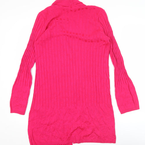 Marks and Spencer Women’s Pink Cardigan Size 12 Acrylic Viscose