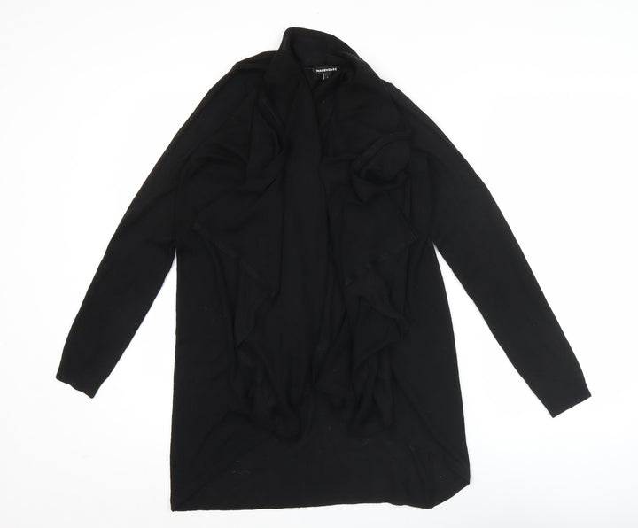 Warehouse Women’s Black Long Sleeve Open Front Cardigan Size S