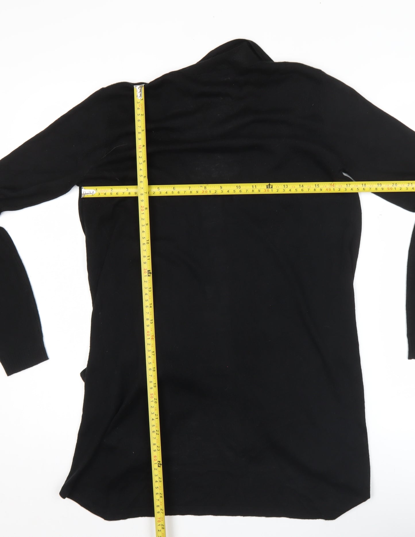 Warehouse Women’s Black Long Sleeve Open Front Cardigan Size S
