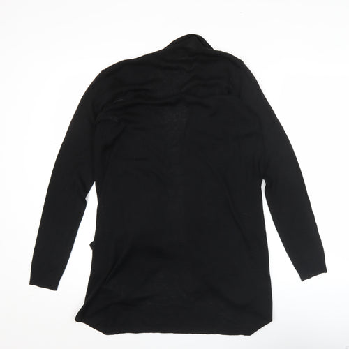 Warehouse Women’s Black Long Sleeve Open Front Cardigan Size S