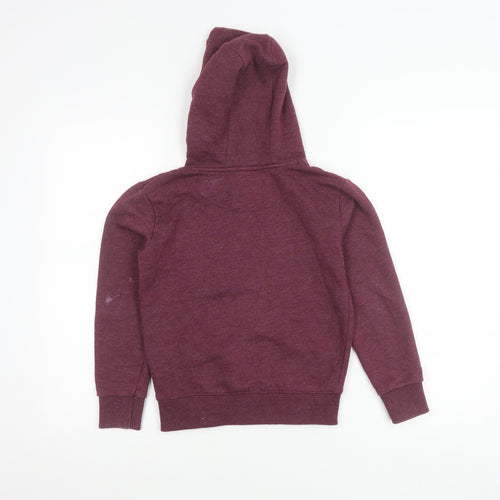 SoulCal & Co Girls Purple Pullover Hoodie 9-10 Years Cotton Blend Logo