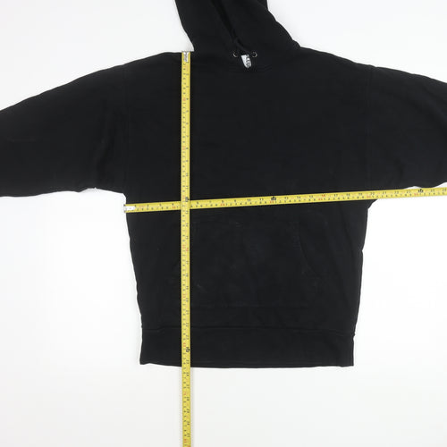 Collusion Men’s Black Pullover Hoodie Size S Cotton Long Sleeve