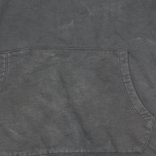 Collusion Men’s Black Pullover Hoodie Size S Cotton Long Sleeve