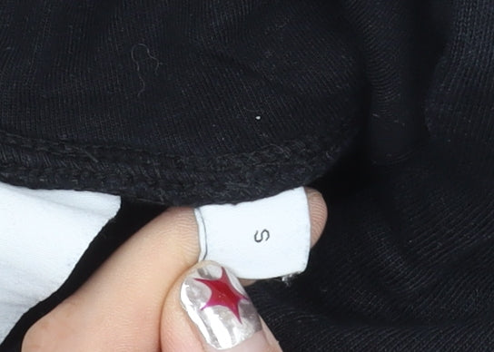 Collusion Men’s Black Pullover Hoodie Size S Cotton Long Sleeve