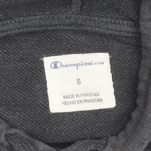 Champion Men’s Grey Pullover Hoodie Small Regular Fit Logo Sportswear
