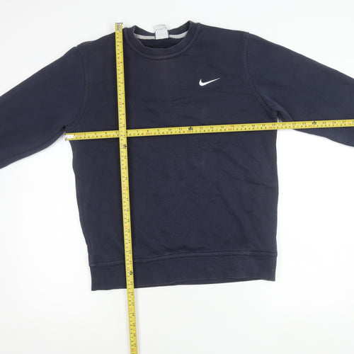 Nike Men's Blue M Pullover Crew Neck Sweatshirt Logo Sportswear