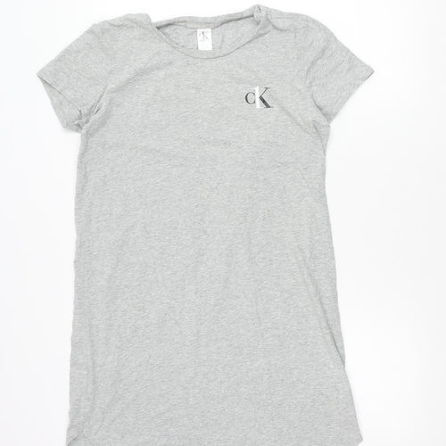 Calvin Klein Womens Grey Short Sleeve Crew Neck T-Shirt Size M