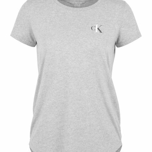 Calvin Klein Womens Grey Short Sleeve Crew Neck T-Shirt Size M