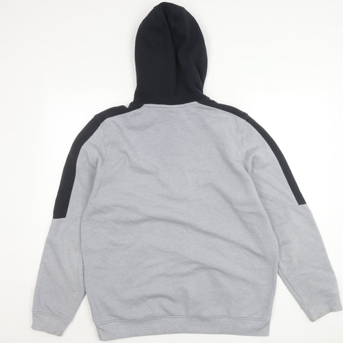 Under Armour Mens Grey L Hoodie 1/2 Zip Logo Sportswear Fleece