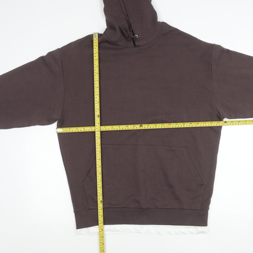 ASOS Mens Brown Pullover Hoodie Size S Regular Fit Long Sleeve