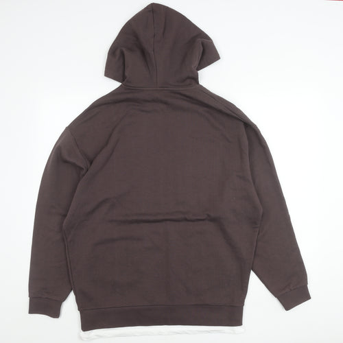 ASOS Mens Brown Pullover Hoodie Size S Regular Fit Long Sleeve