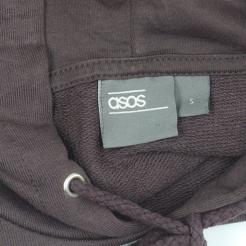 ASOS Mens Brown Pullover Hoodie Size S Regular Fit Long Sleeve