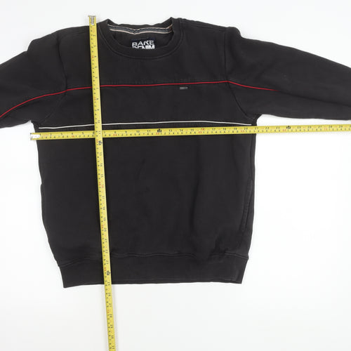 Bare Denim Men's Black L Sweatshirt Pullover Crew Neck Cotton