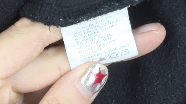 Bare Denim Men's Black L Sweatshirt Pullover Crew Neck Cotton