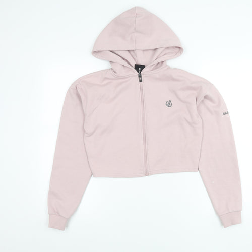 Dare 2B Womens Pink Full Zip Hoodie UK 6 Regular Fit Activewear