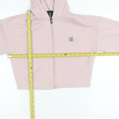 Dare 2B Womens Pink Full Zip Hoodie UK 6 Regular Fit Activewear
