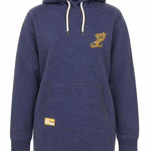 Superdry Women’s Blue Pullover Hoodie Size 12 Logo Sportswear