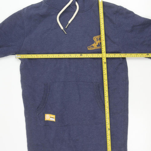 Superdry Women’s Blue Pullover Hoodie Size 12 Logo Sportswear