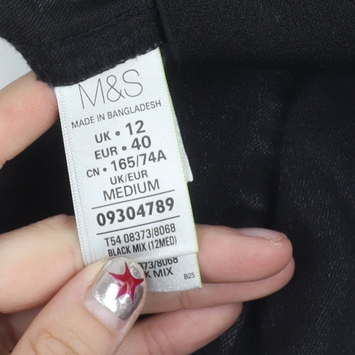 Marks and Spencer Women’s Black Skinny Slim Jeans Size 12