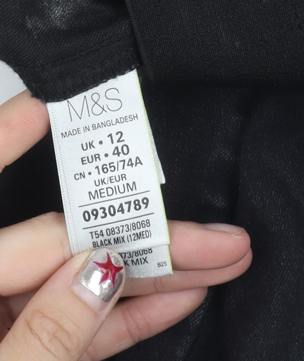 Marks and Spencer Women’s Black Skinny Slim Jeans Size 12