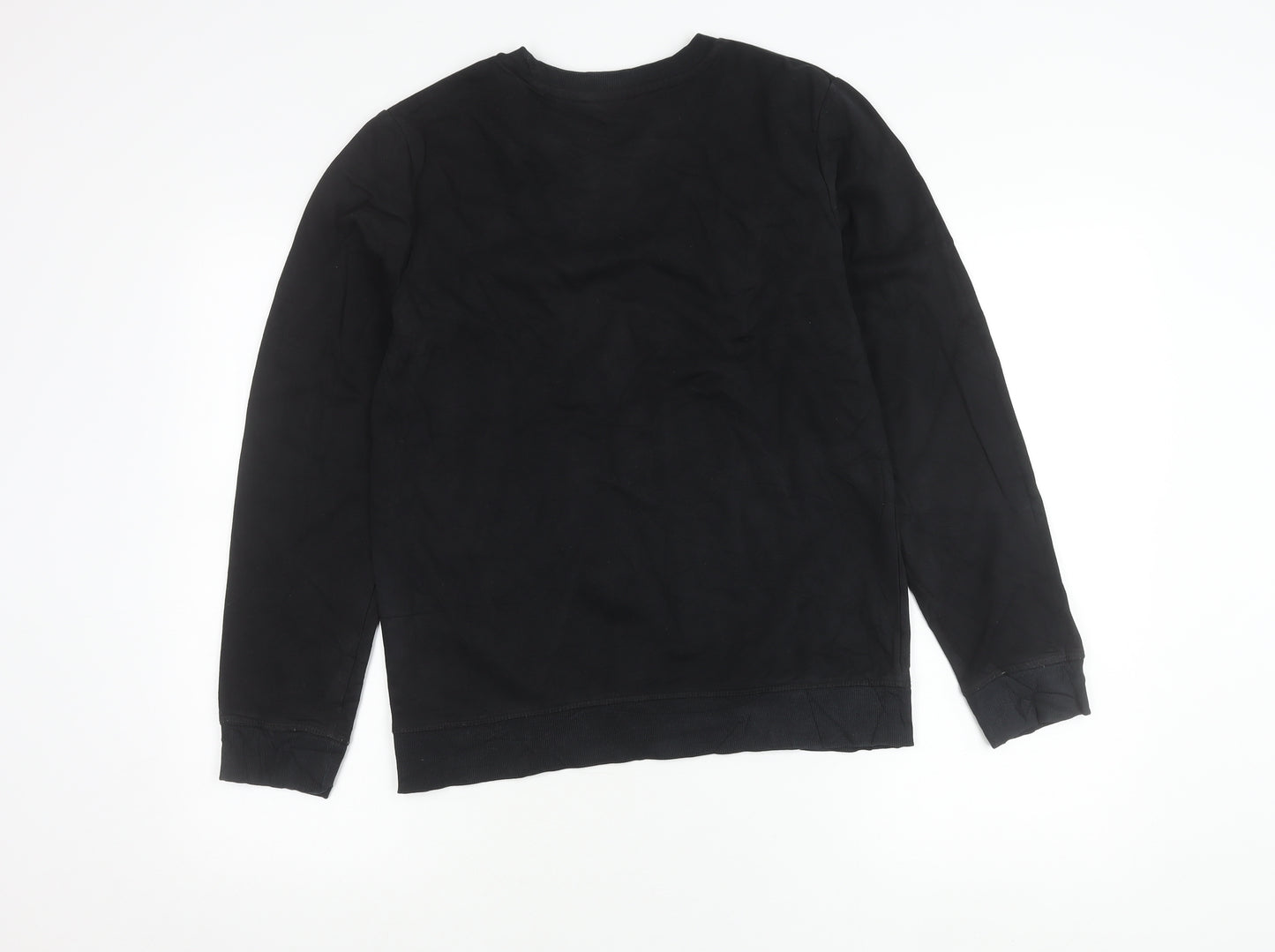 George Boys Black Graphic Pullover Sweatshirt 13-14 Years Crew Neck