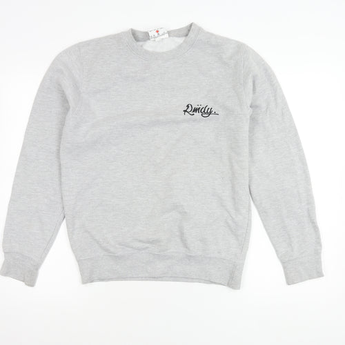 RMDY Men’s Grey Small Crew Neck Logo Sweatshirt Pullover