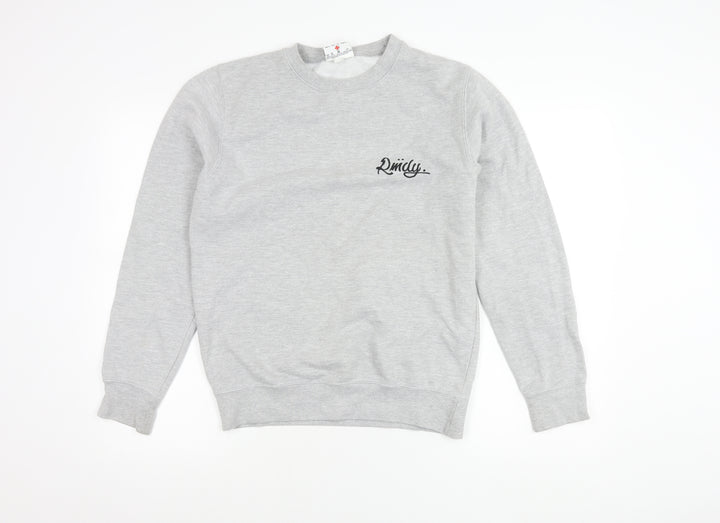 RMDY Men’s Grey Small Crew Neck Logo Sweatshirt Pullover