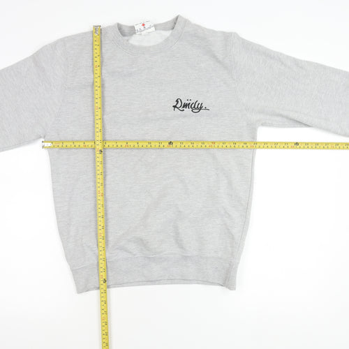 RMDY Men’s Grey Small Crew Neck Logo Sweatshirt Pullover