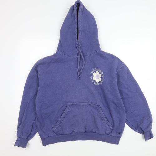 Pull&Bear Teens Blue Pullover Hoodie Size 12 Graphic Print