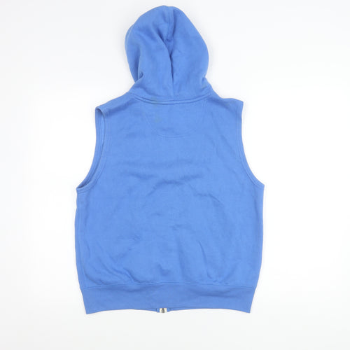 Converse Boys Blue Hooded Sleeveless Zip Up Waistcoat Jacket 12-13 Years