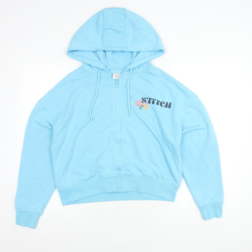 Disney Primark Women’s Blue Stitch Hoodie Jacket Size 12