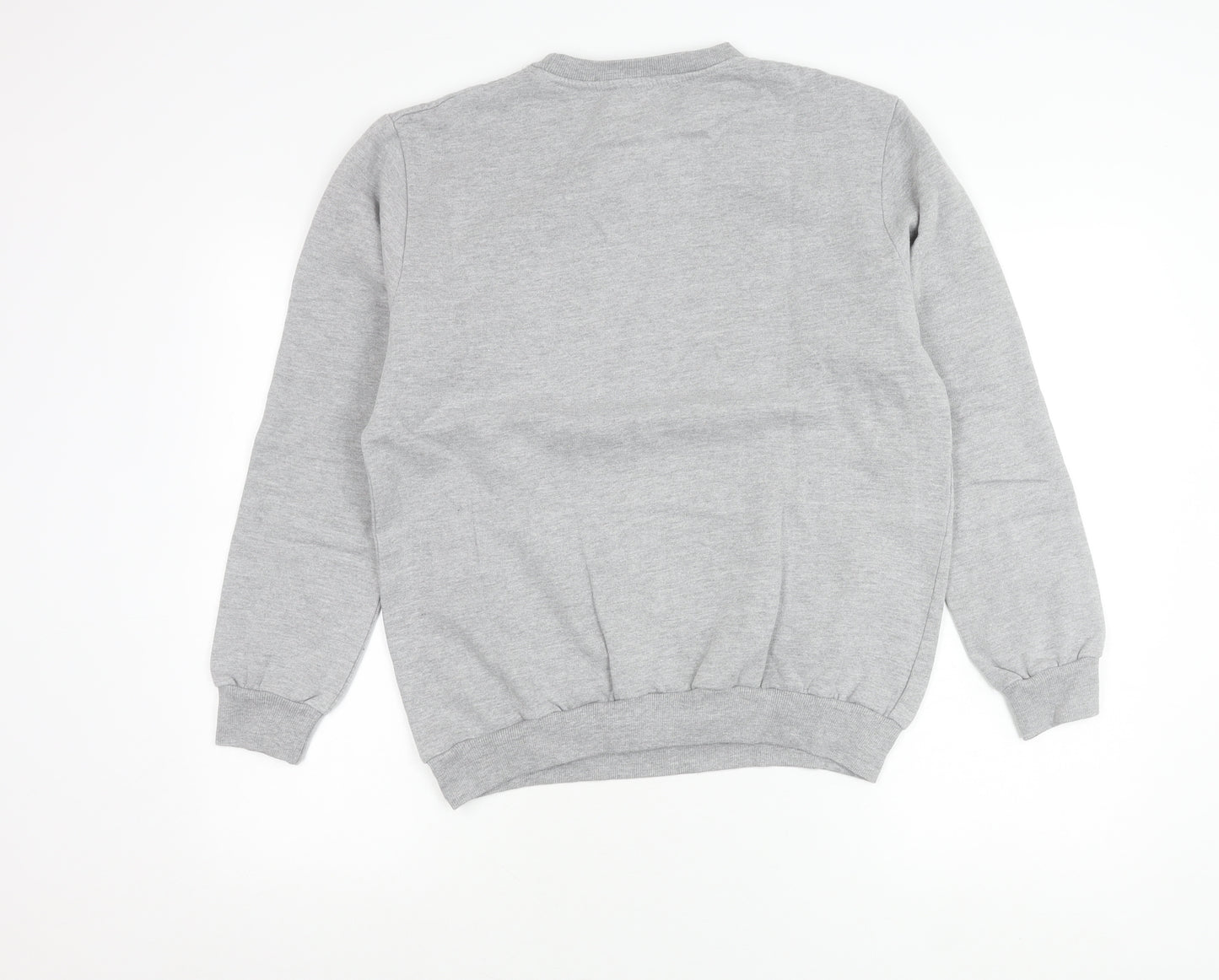 Disney Womens Grey Mickey Mouse Christmas Sweatshirt Size 12 L