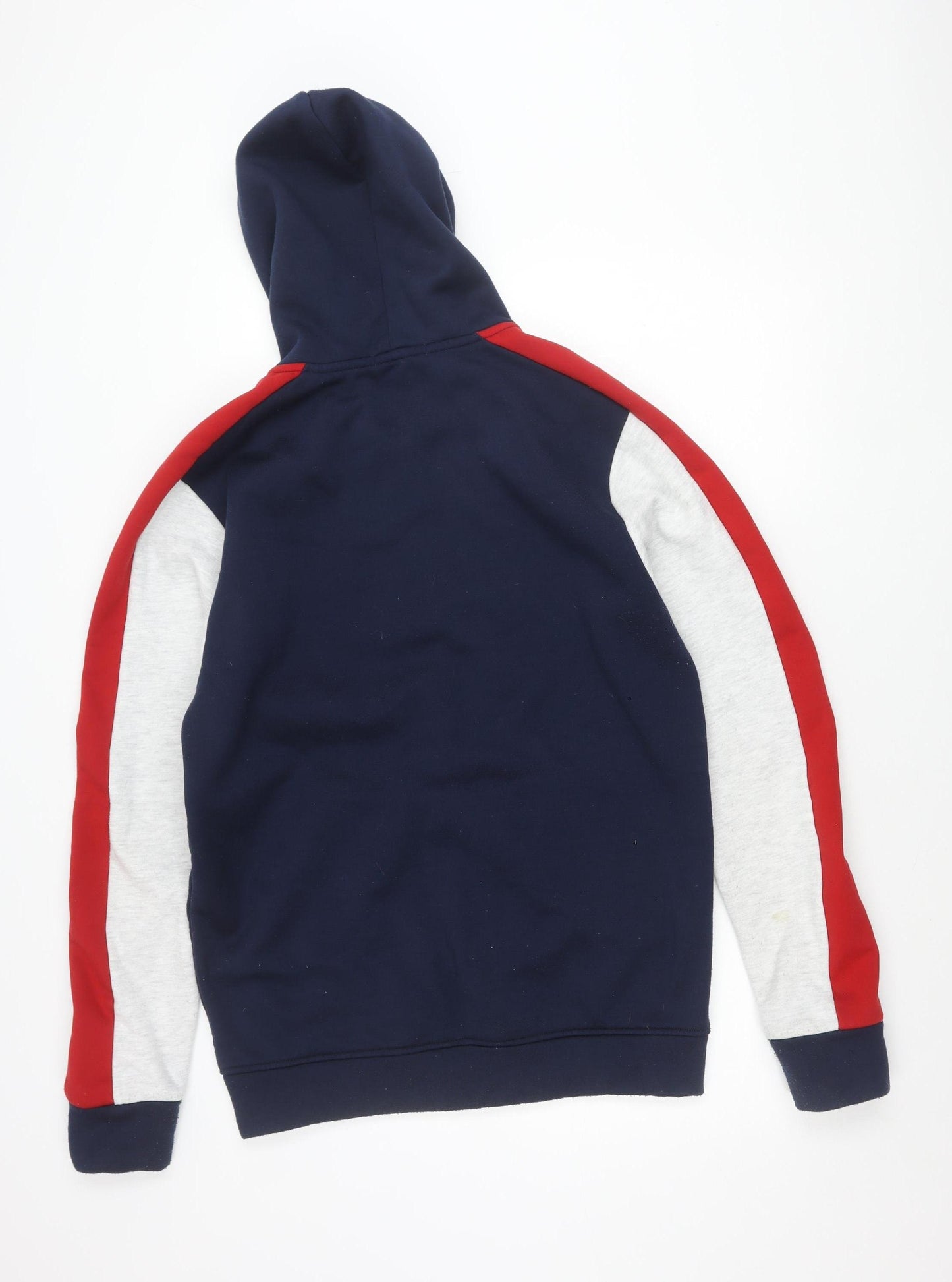 Rock & Rock Men’s L Blue Red Zip Hoodie Jacket Cotton Blend