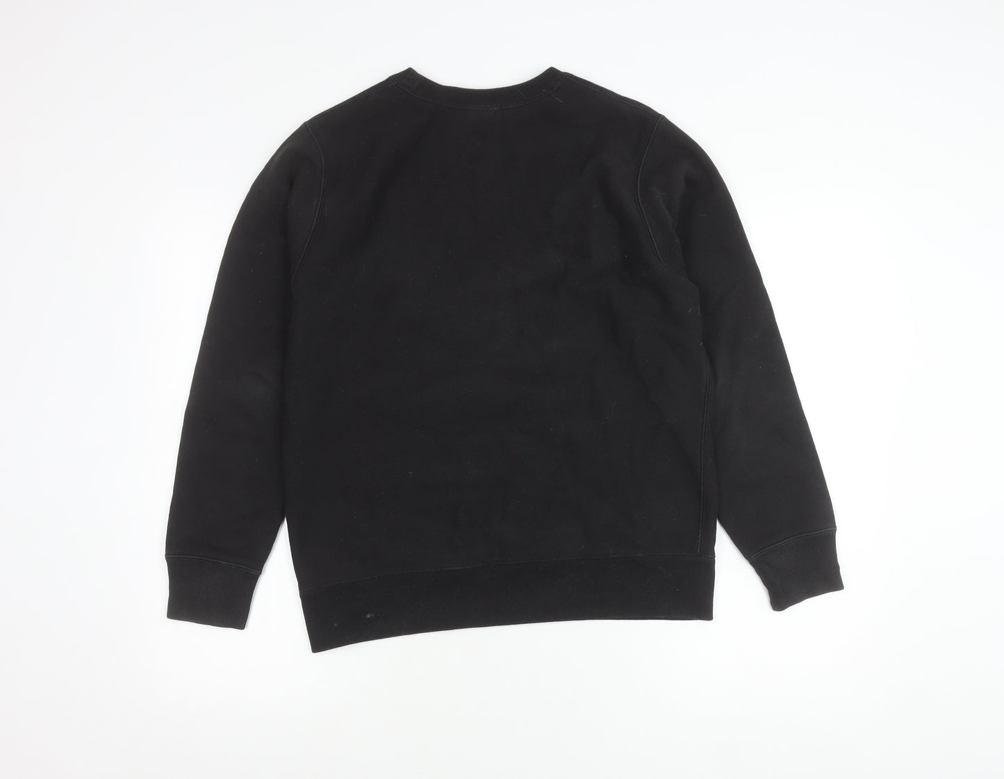 Champion Men's Black Small Pullover Sweatshirt Crew Neck Logo