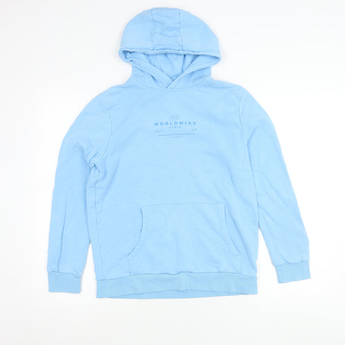 Marks and Spencer Boys Blue Pullover Hoodie 13-14 Years Gamer Logo